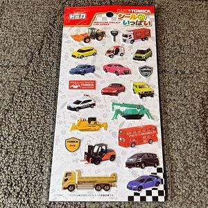 Tomica Sticker Sheet Puffy Cars Trucks Vehicles Japanese Japan Exclusive Takara